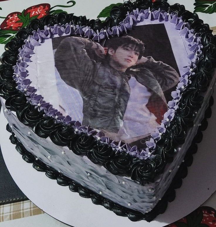 Velvet Photo Cake