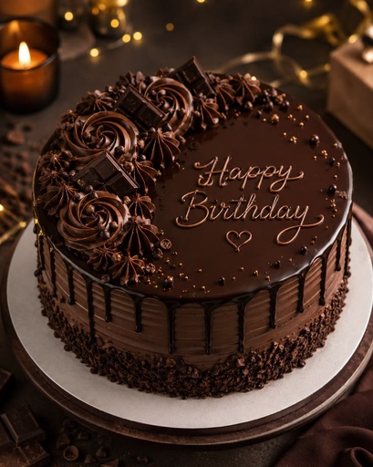 500 grams Fudge Cake For Birthday