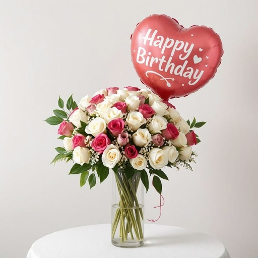 Birthday Roses Arrangement